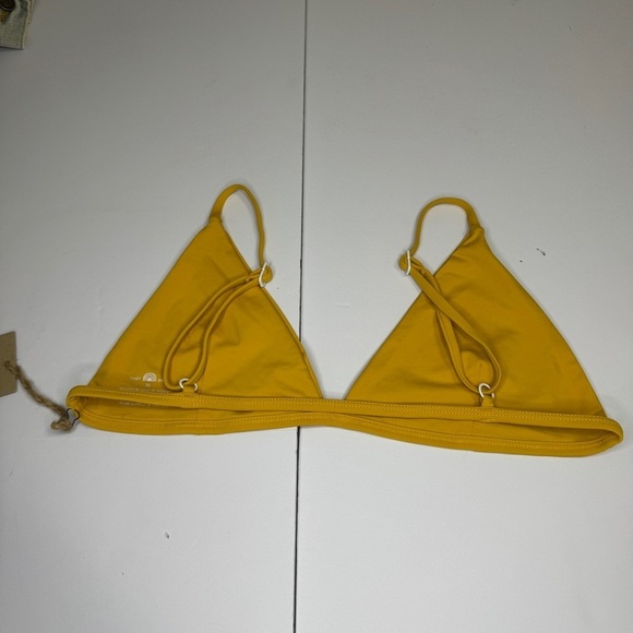 Toast Swim Triangle Bikini Top XL Yellow | Sustainable Swimwear NWT - Picture 2 of 5